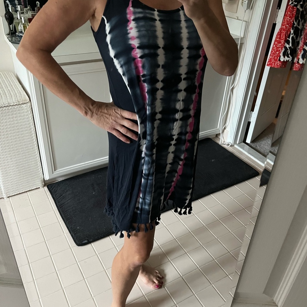 Tie Dye Frimge Coverup